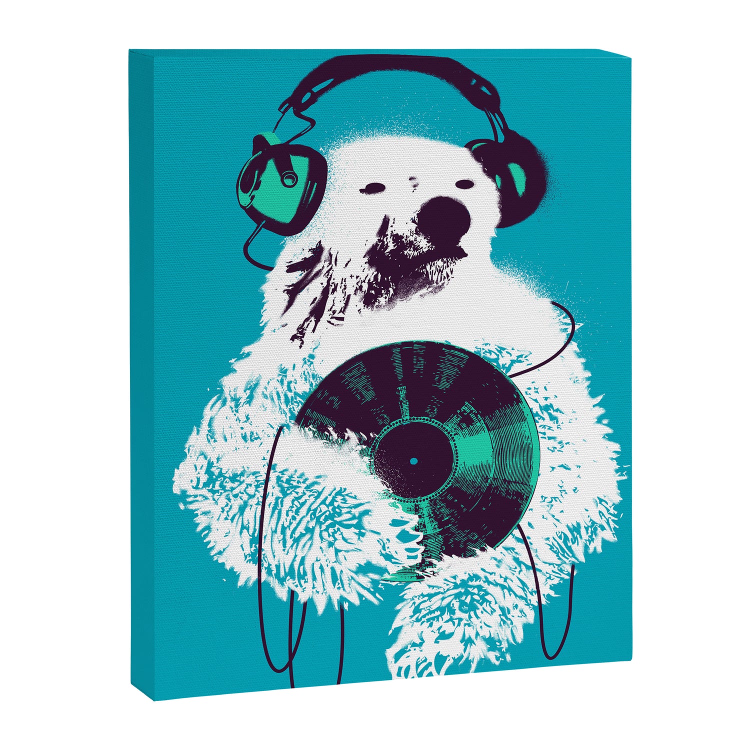 Record Bear Canvas Print Gallery Image 3