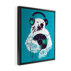 Record Bear Framed Canvas Print Gallery Image 2