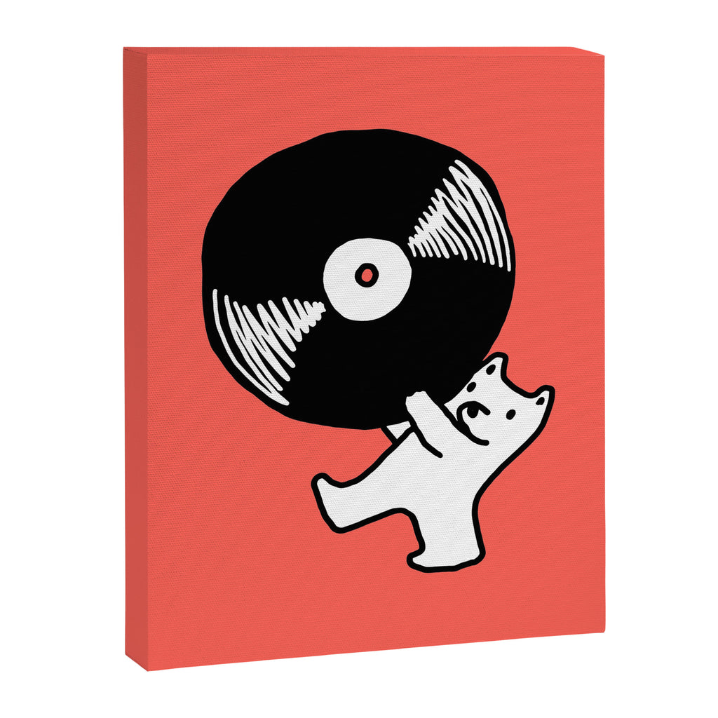 Record bear Canvas Print Gallery Image 6