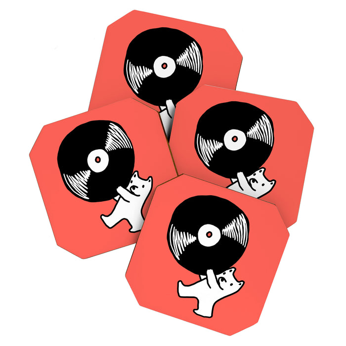 Record bear Coaster Gallery Image 1