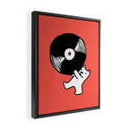 Record bear Framed Canvas Print Gallery Image 2