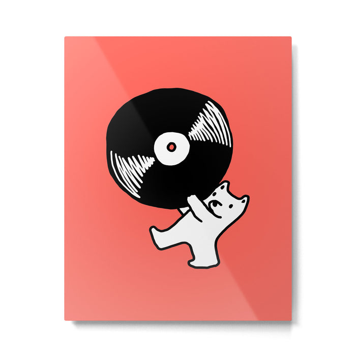 Record bear Metal Print Gallery Image 1