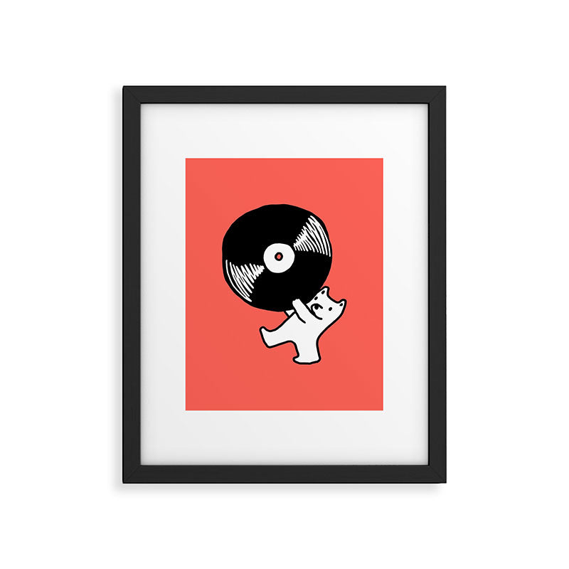 Record bear Framed Art Print Gallery Image 5