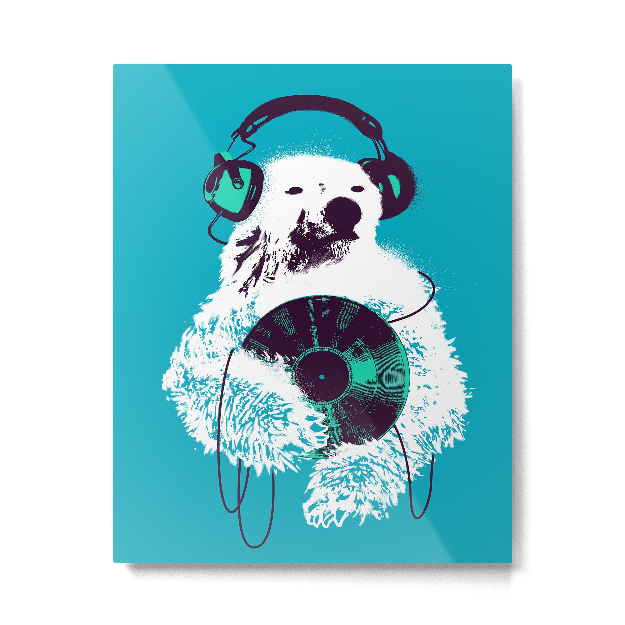 Record Bear Metal Print Gallery Image 4