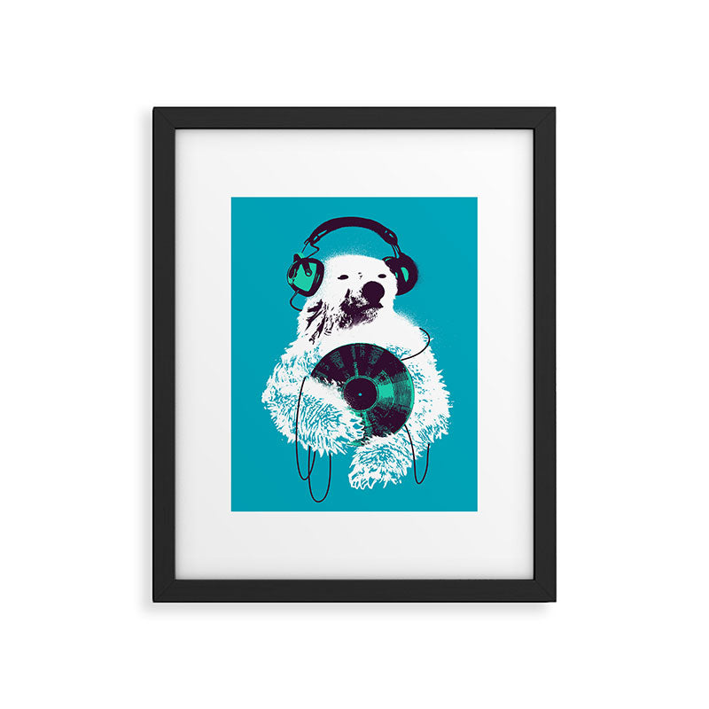 Record Bear Framed Art Print Gallery Image 4