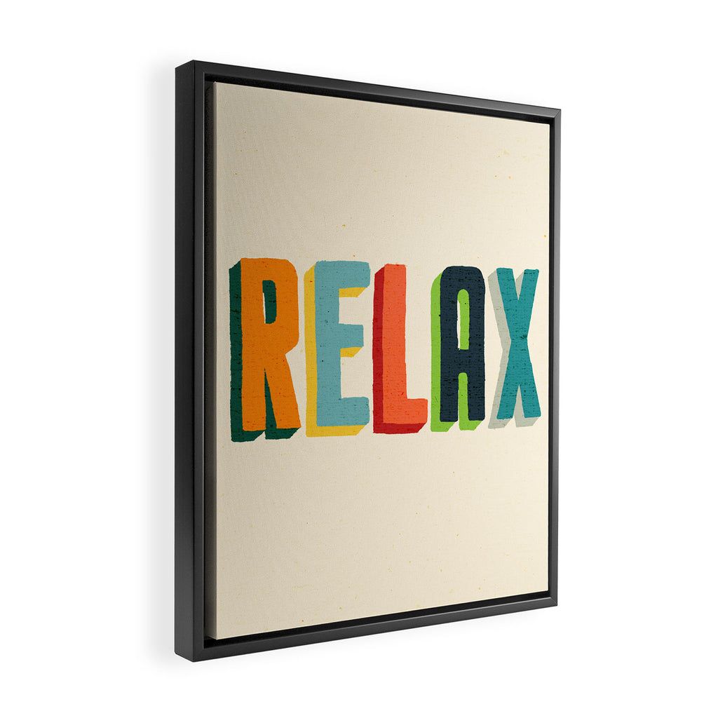 Relax Framed Canvas Print Gallery Image 2