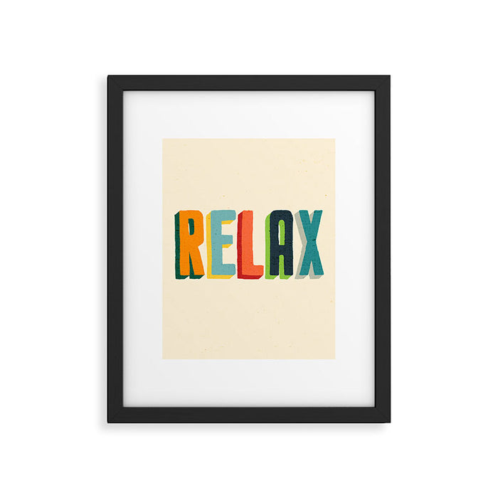 Relax Framed Art Print Gallery Image 1