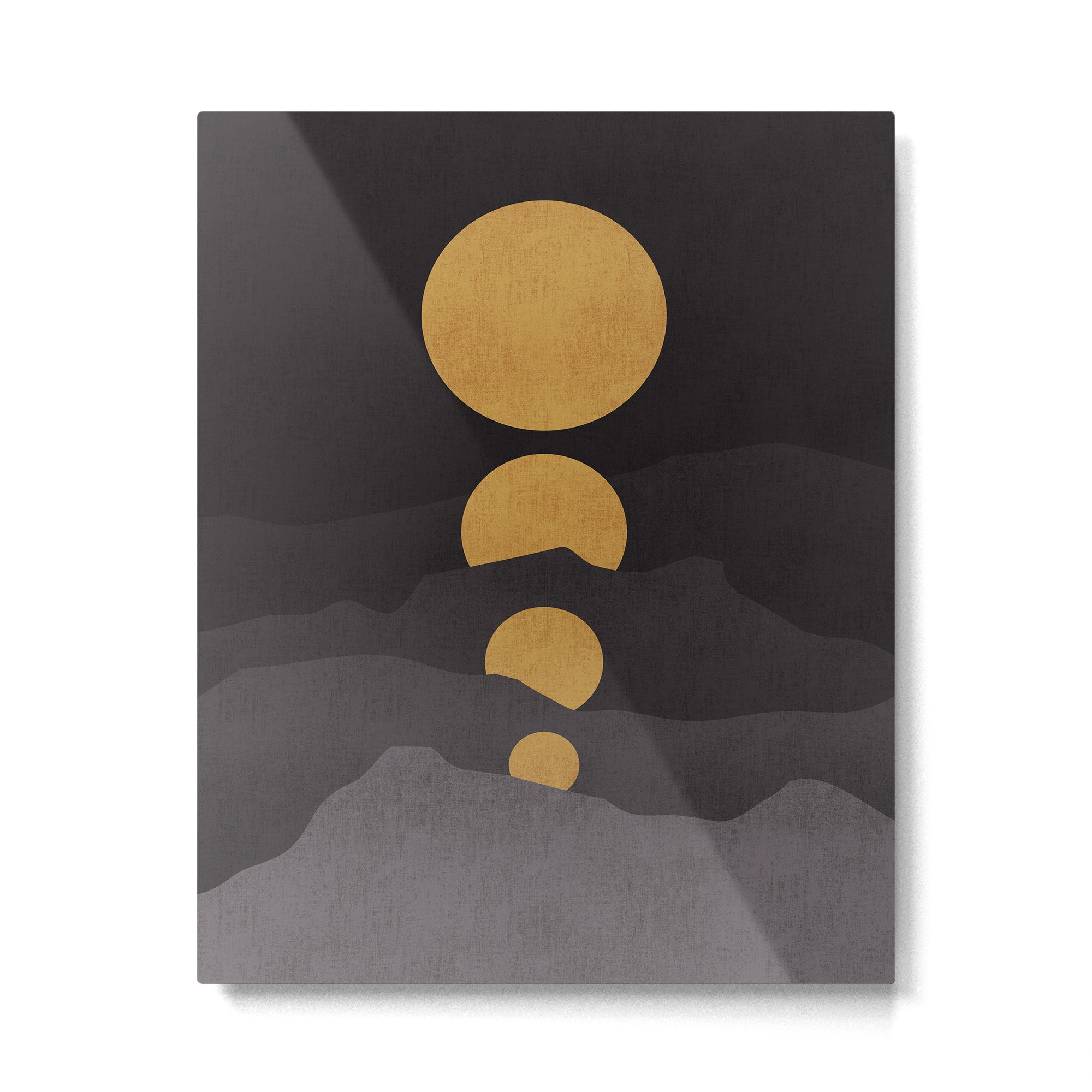Rise of the golden moon Metal Print Gallery Image 4