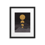 Rise of the golden moon Framed Art Print Gallery Image 5