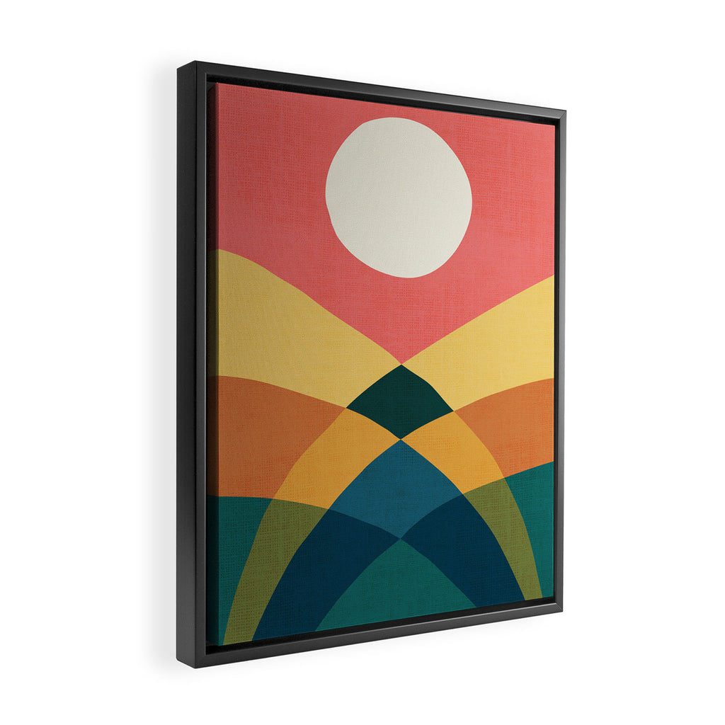 Rolling hills Framed Canvas Print Gallery Image 2
