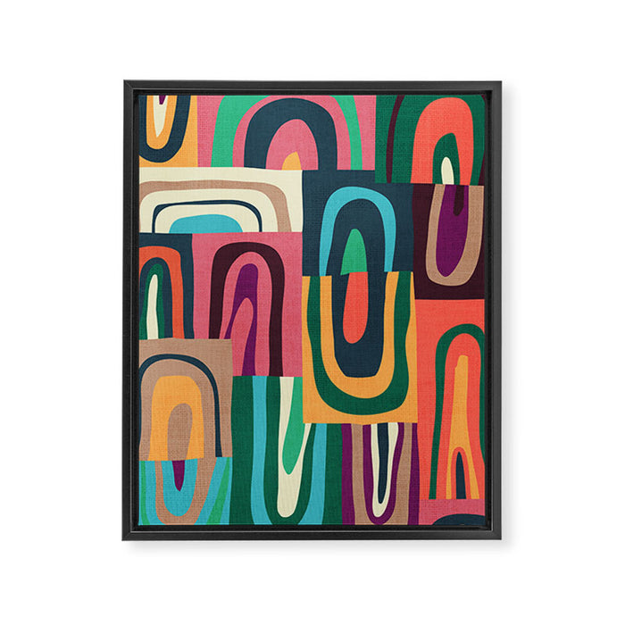 Rolling rollers Framed Canvas Print Gallery Image 1