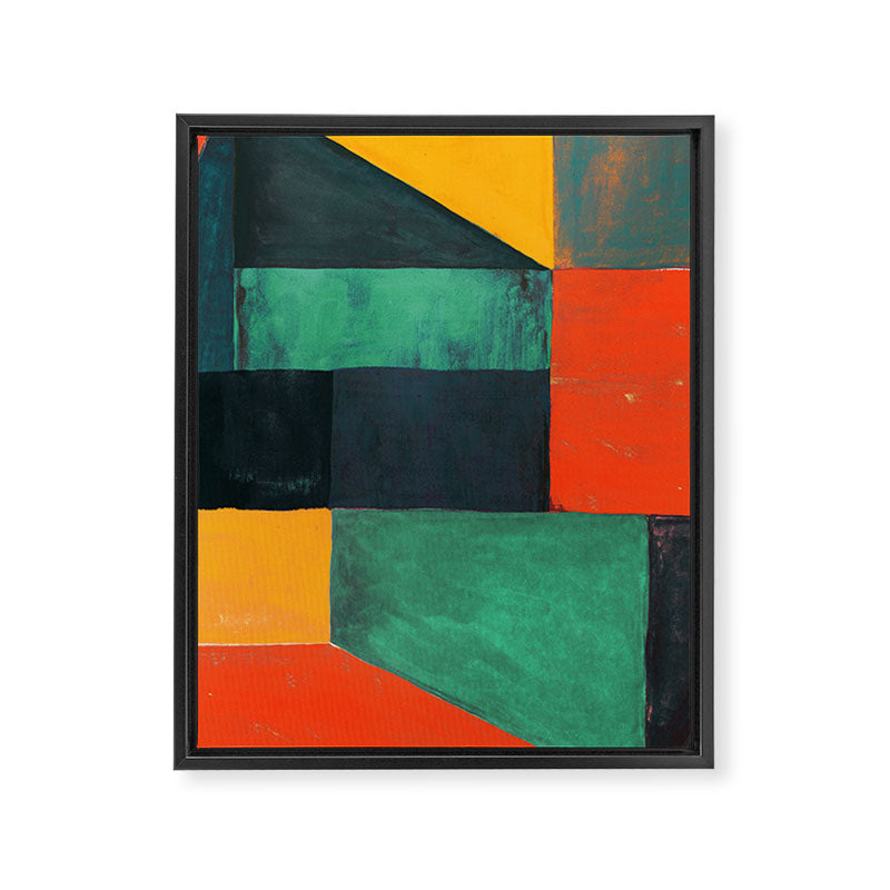 Rooms and walls Framed Canvas Print Gallery Image 6