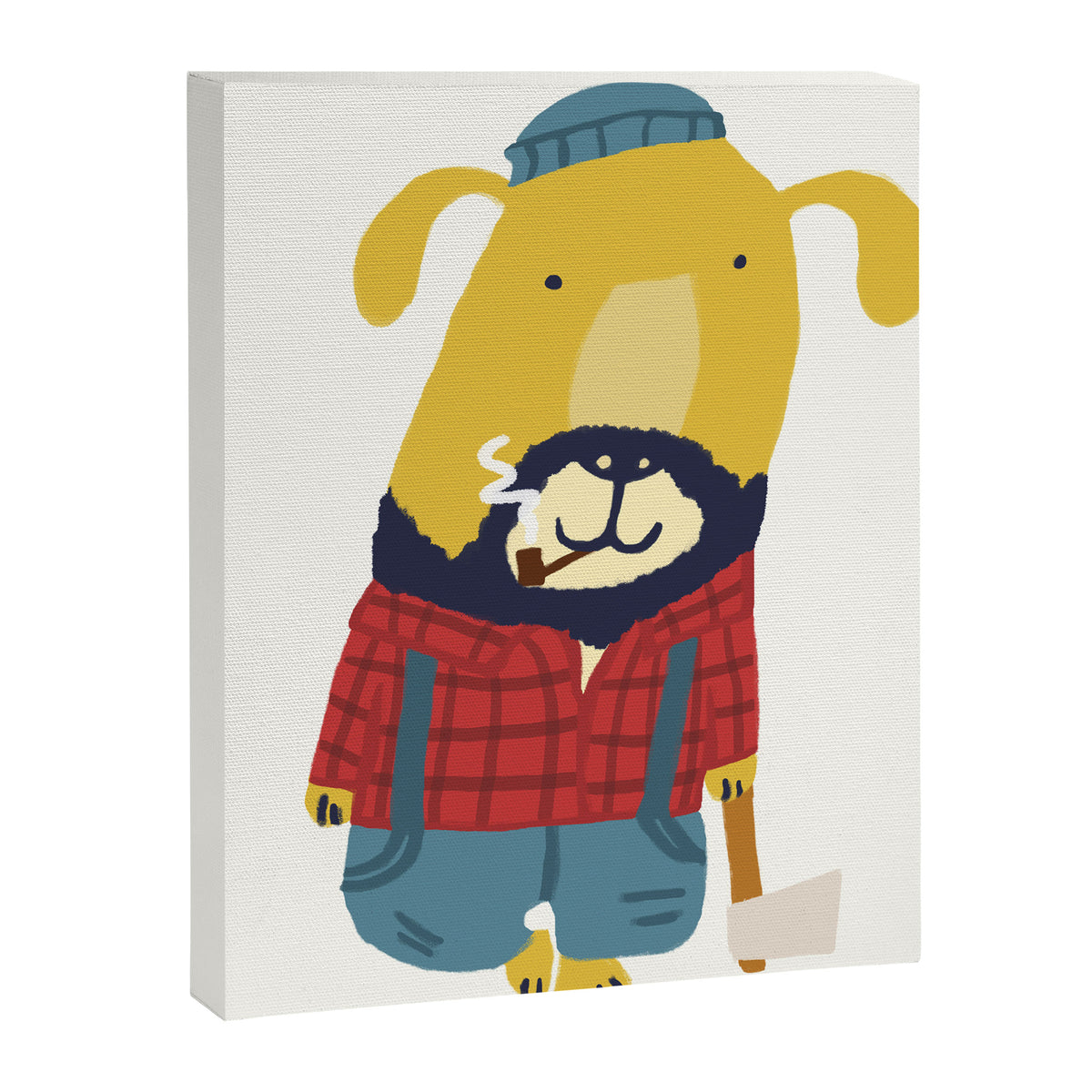 Rugged Roger - the lumberjack Canvas Print Gallery Image 6