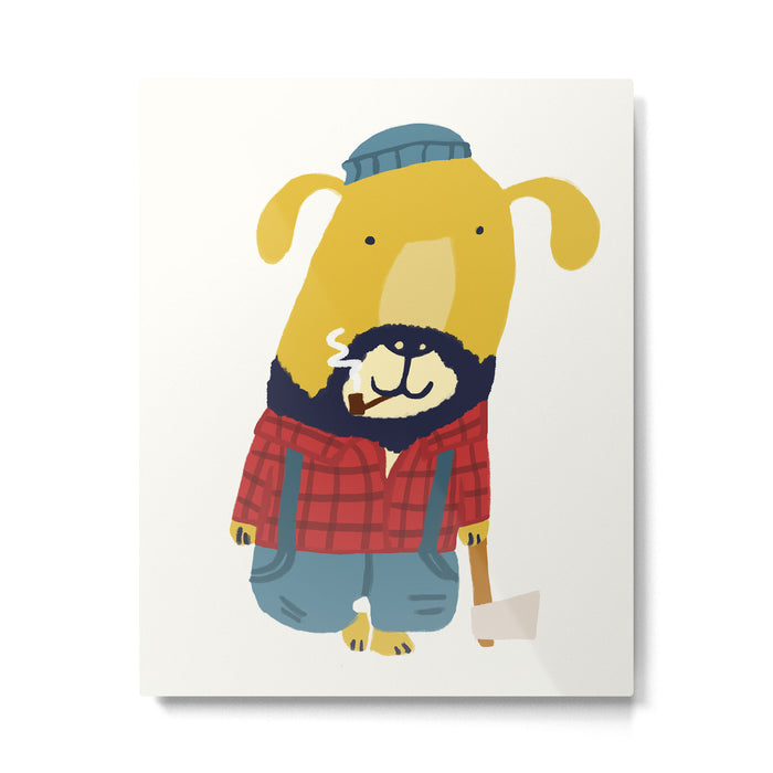 Rugged Roger - the lumberjack Metal Print Gallery Image 1