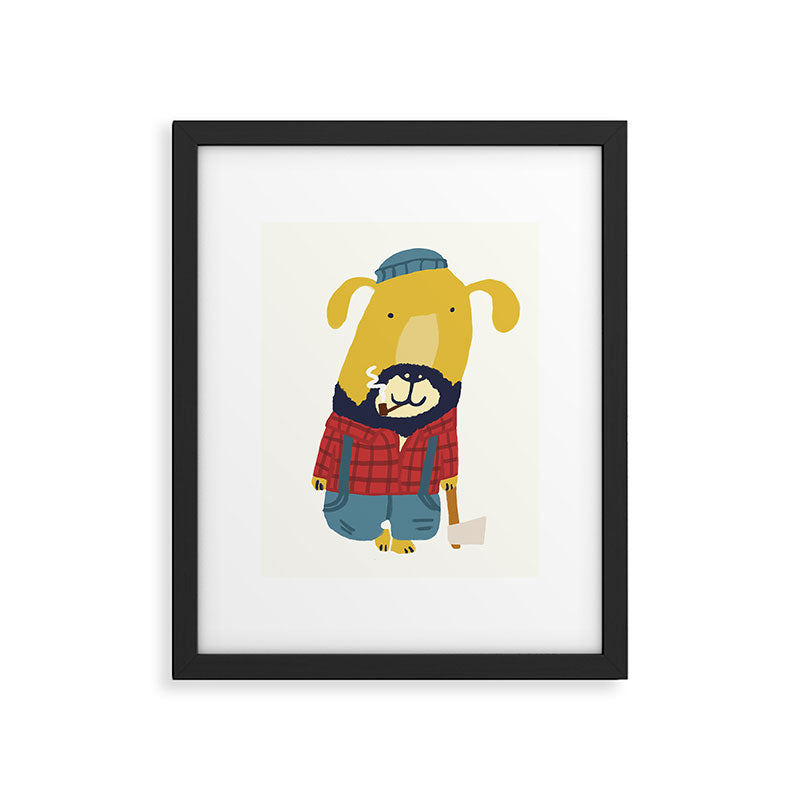 Rugged Roger - the lumberjack Framed Art Print Gallery Image 5