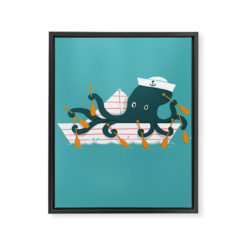 Sailor Octopus Framed Canvas Print Gallery Image 6