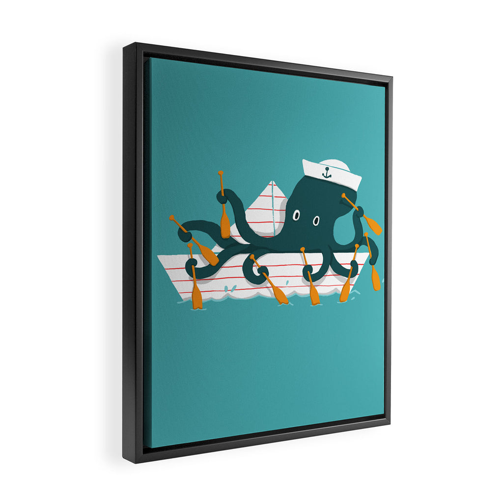 Sailor Octopus Framed Canvas Print Gallery Image 2