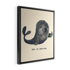 Seal Of Approval Framed Canvas Print Gallery Image 2