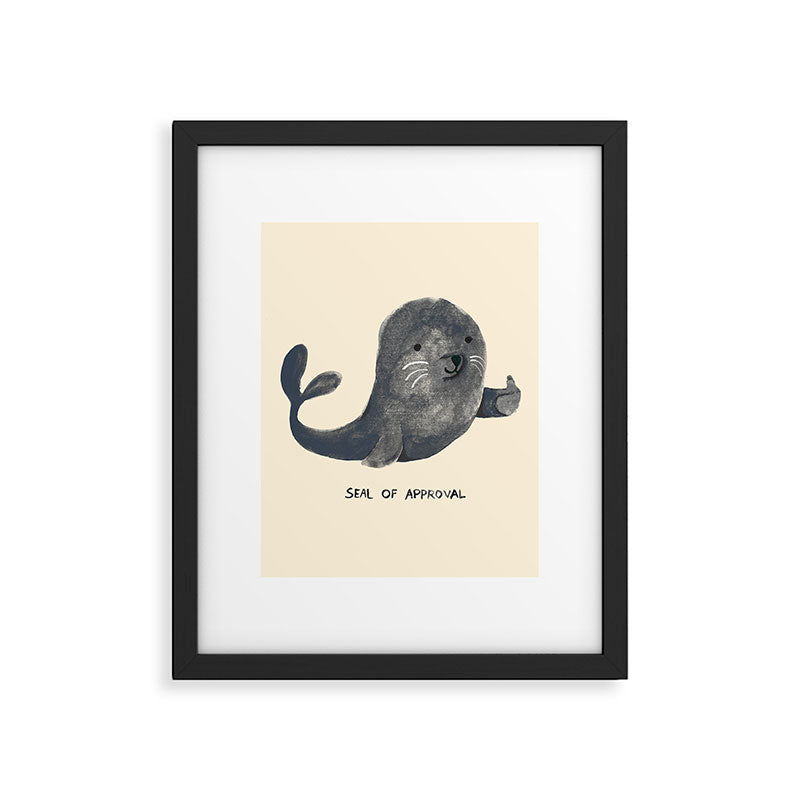 Seal Of Approval Framed Art Print Gallery Image 4