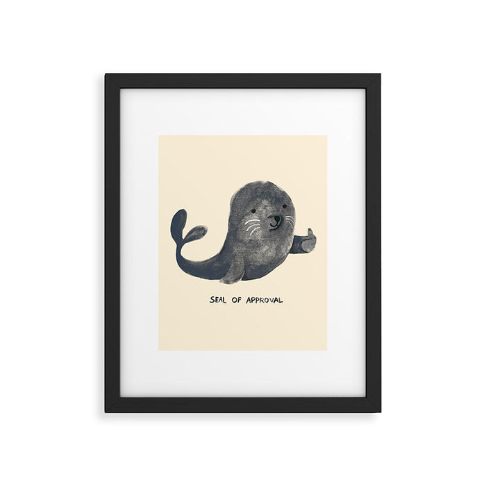 Seal Of Approval Framed Art Print Gallery Image 1