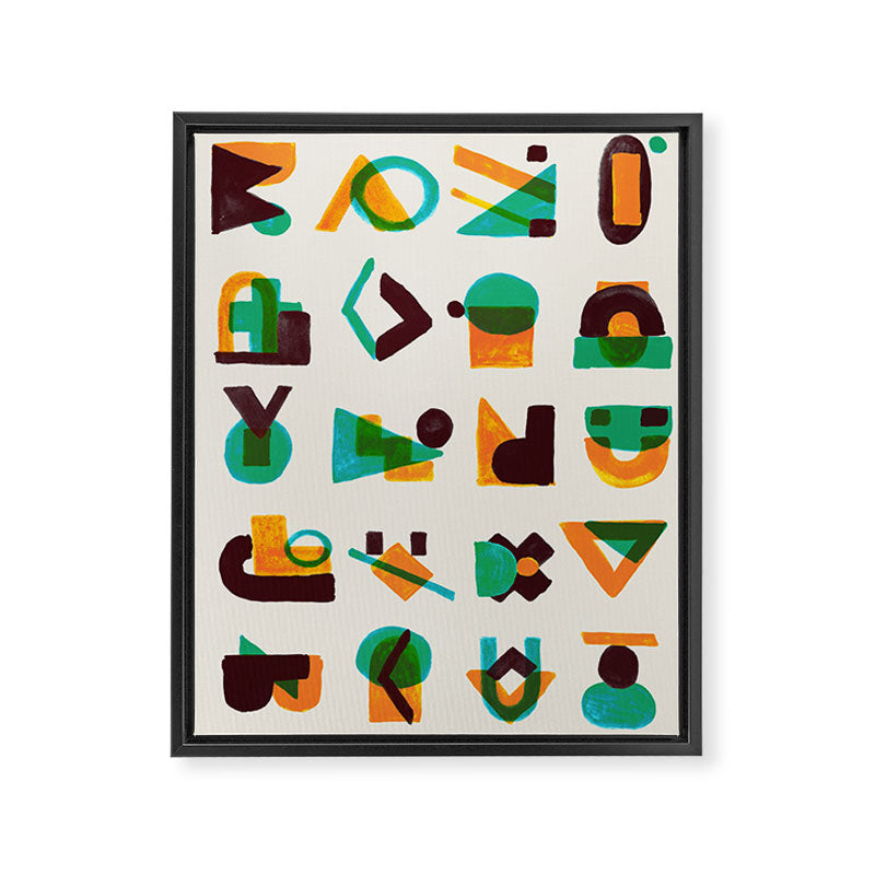 Shape of thoughts Framed Canvas Print Gallery Image 6