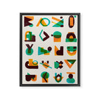 Shape of thoughts Framed Canvas Print Gallery Image 6