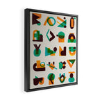 Shape of thoughts Framed Canvas Print Gallery Image 2