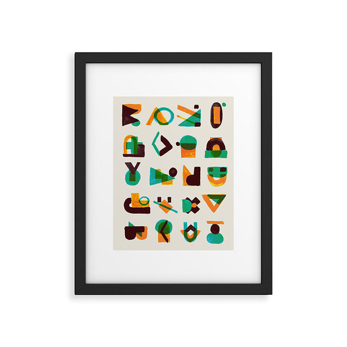 Shape of thoughts Framed Art Print Gallery Image 1