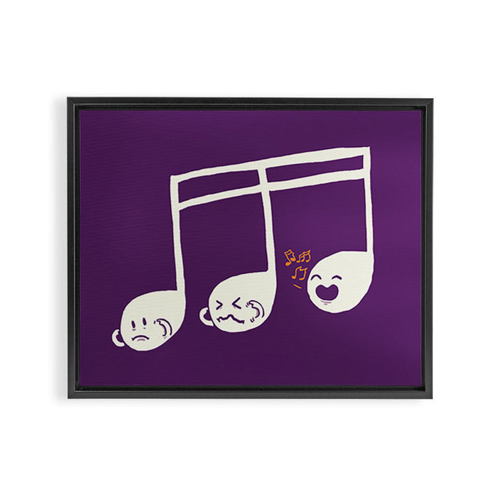 Sounds O.K. (off key) Framed Canvas Print Gallery Image 1