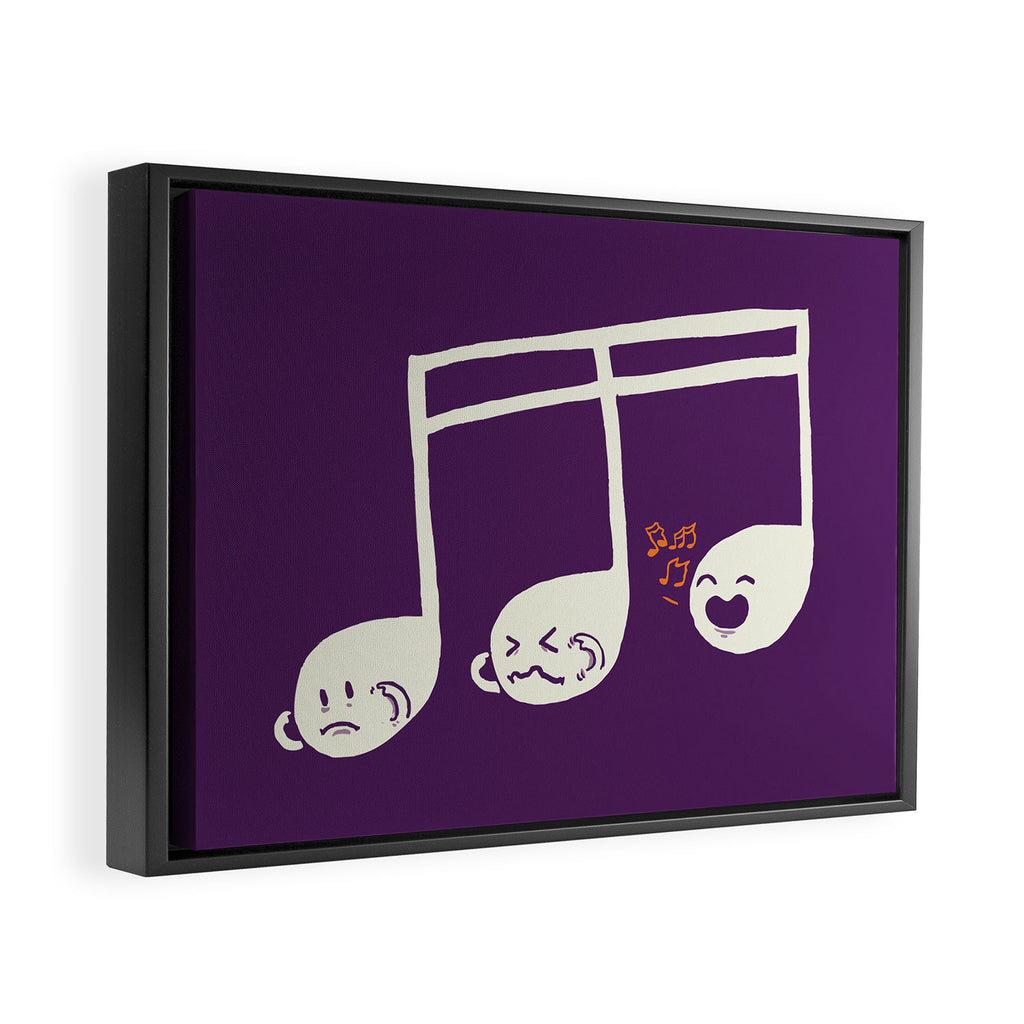 Sounds O.K. (off key) Framed Canvas Print Gallery Image 2