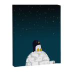 Star gazing - Penguin's dream of flying Canvas Print Gallery Image 6
