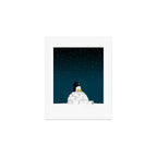 Star gazing - Penguin's dream of flying Art Print Gallery Image 1