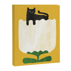 Still life with cat and flower Canvas Print Gallery Image 6