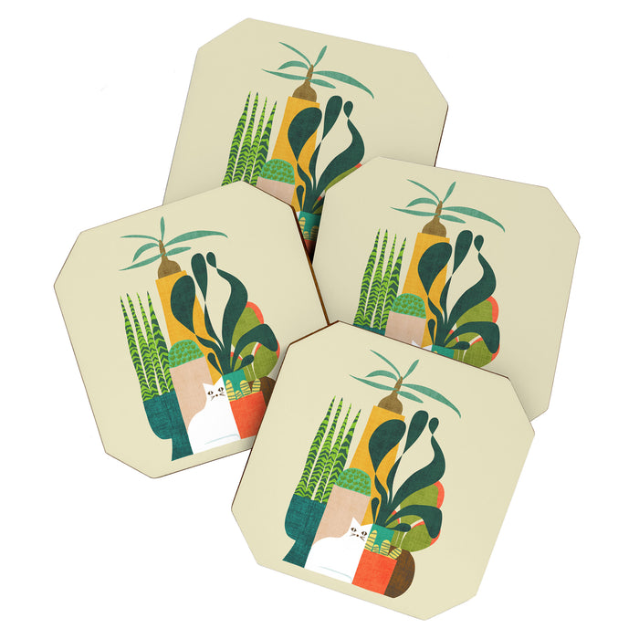 Still life with cat Coaster Gallery Image 1
