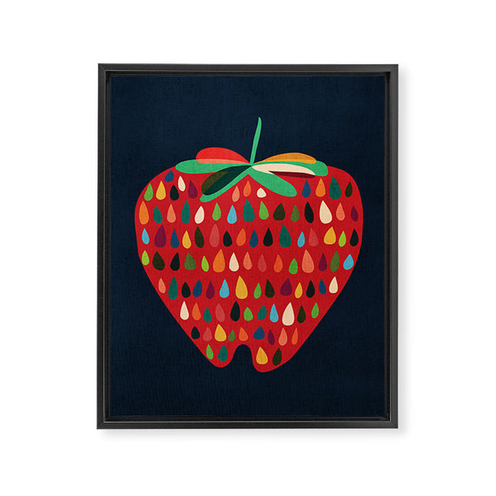 Strawberry Framed Canvas Print Gallery Image 1