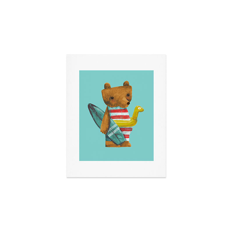 Summer Bear Art Print Gallery Image 1