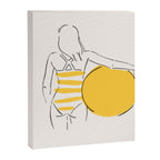 Summer ready - line drawing Canvas Print Gallery Image 6