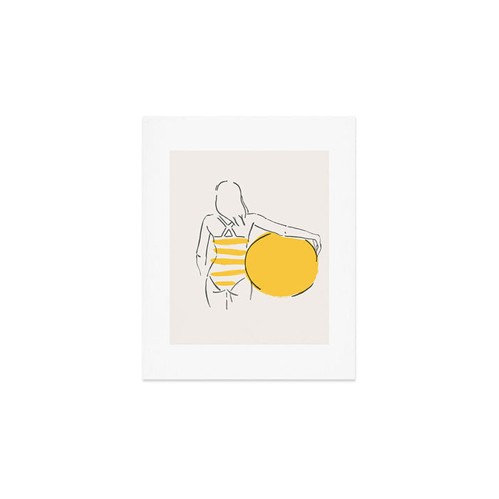Summer ready - line drawing Art Print Gallery Image 1