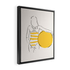 Summer ready - line drawing Framed Canvas Print Gallery Image 2