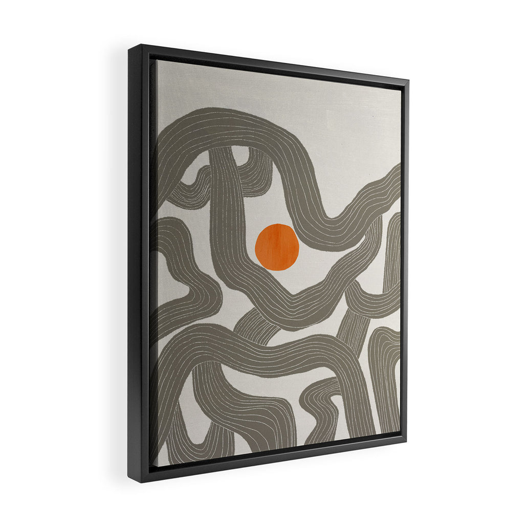 Sun among trees Framed Canvas Print Gallery Image 2