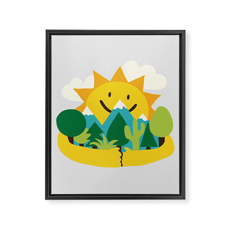 Sun is out Framed Canvas Print Gallery Image 6