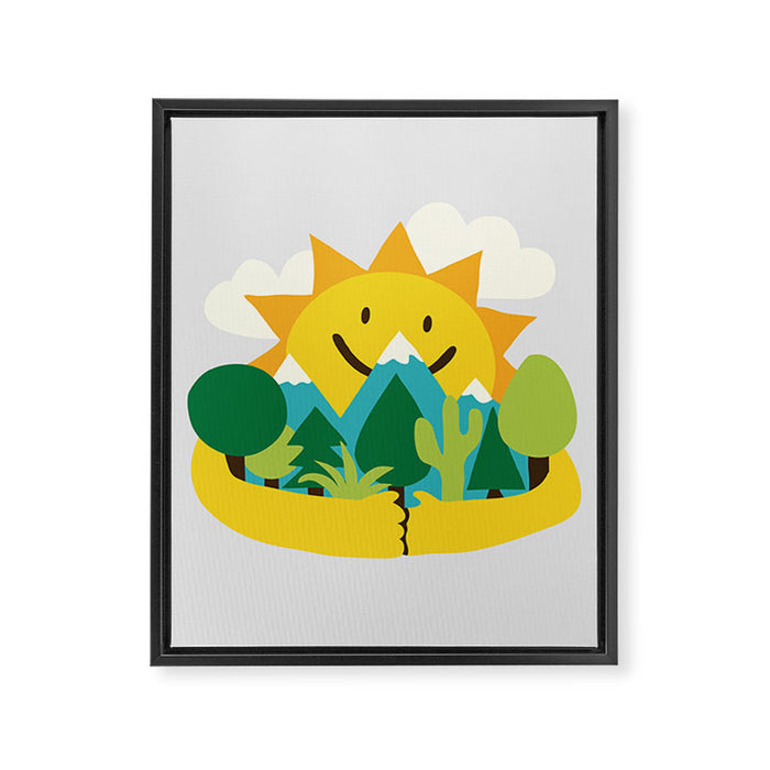 Sun is out Framed Canvas Print Gallery Image 1