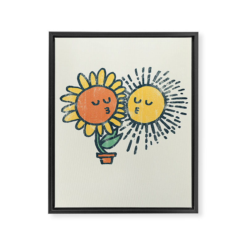 Sun Kissed sunflower Framed Canvas Print Gallery Image 6
