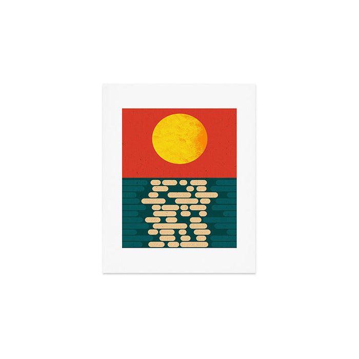 Sun Over The Sea - Afternoon Art Print Gallery Image 1
