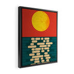 Sun Over The Sea - Afternoon Framed Canvas Print Gallery Image 2
