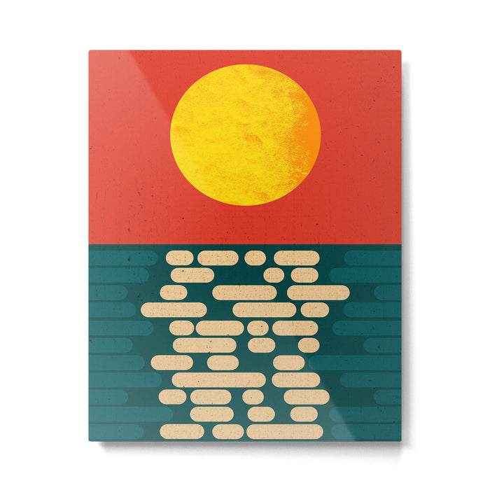 Sun Over The Sea - Afternoon Metal Print Gallery Image 1
