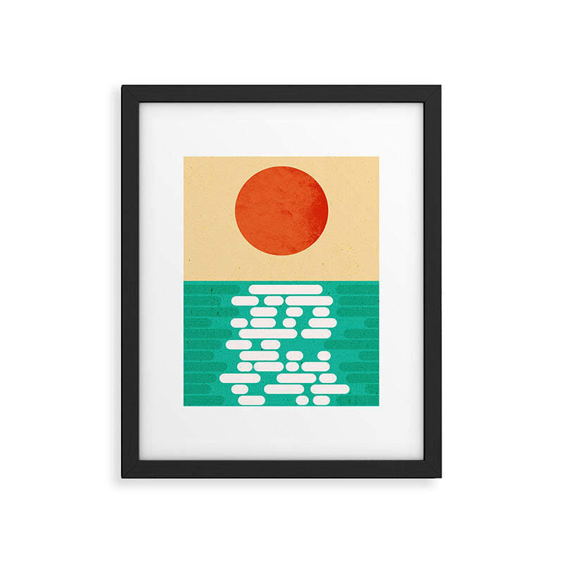 Sun over the sea Framed Art Print Gallery Image 5