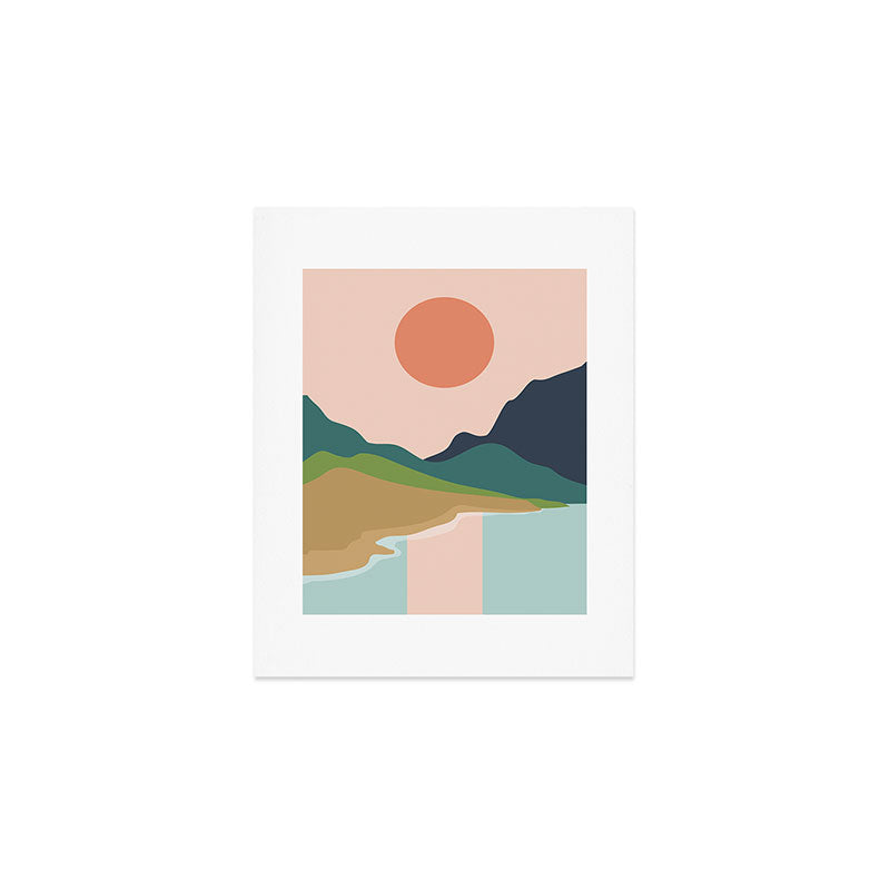Sun reflection Art Print Gallery Image 1