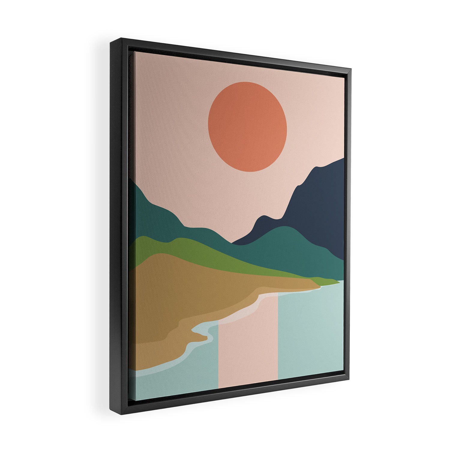 Sun reflection Framed Canvas Print Gallery Image 2