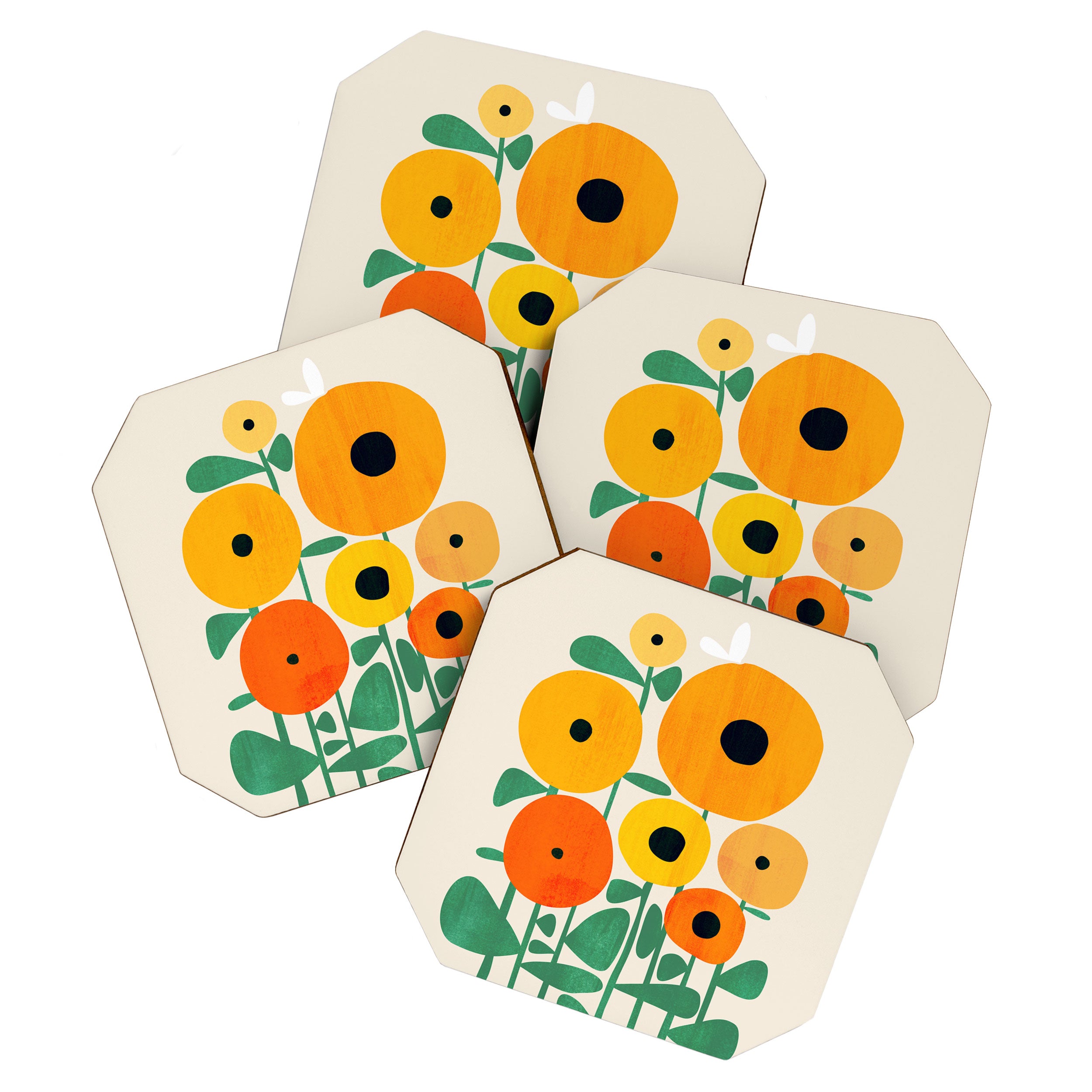 Sunflower and Bee Coaster Gallery Image 1